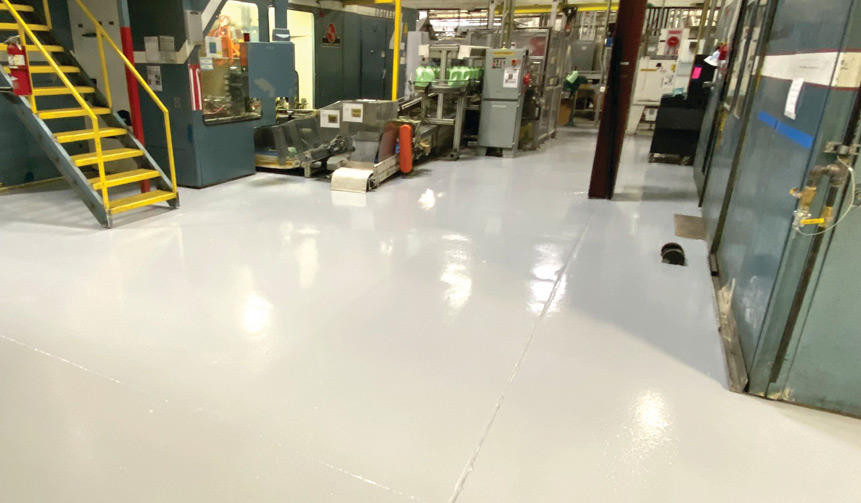 Specialty floor coating example